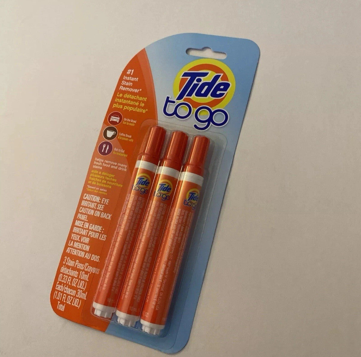 New  Tide To Go Instant Stain Remover Pen, 3 ct 30ml(Free Shipping)