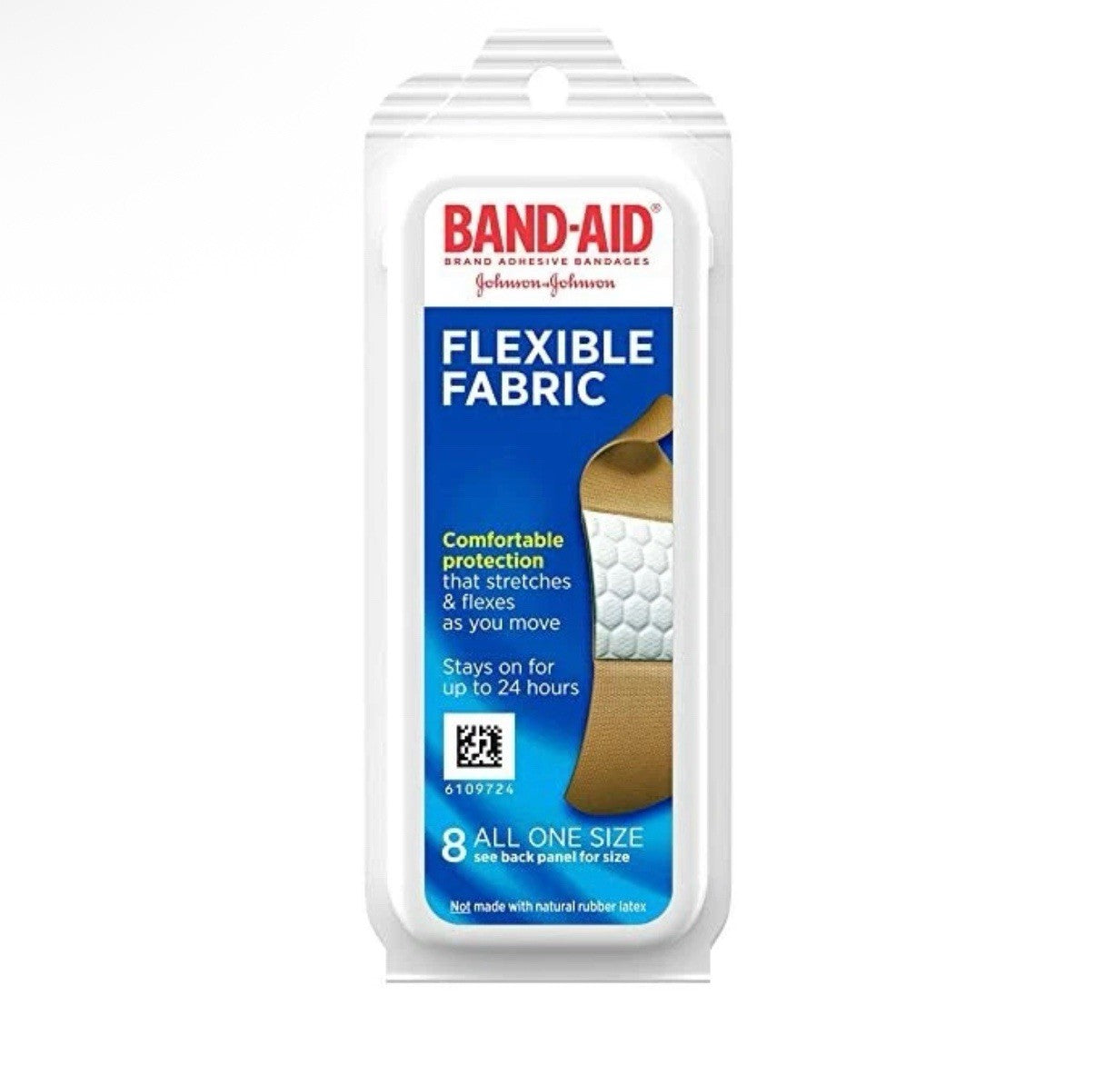2 Packs Band Aid Flexible Fabric Bandages 8 Count Travel Pack