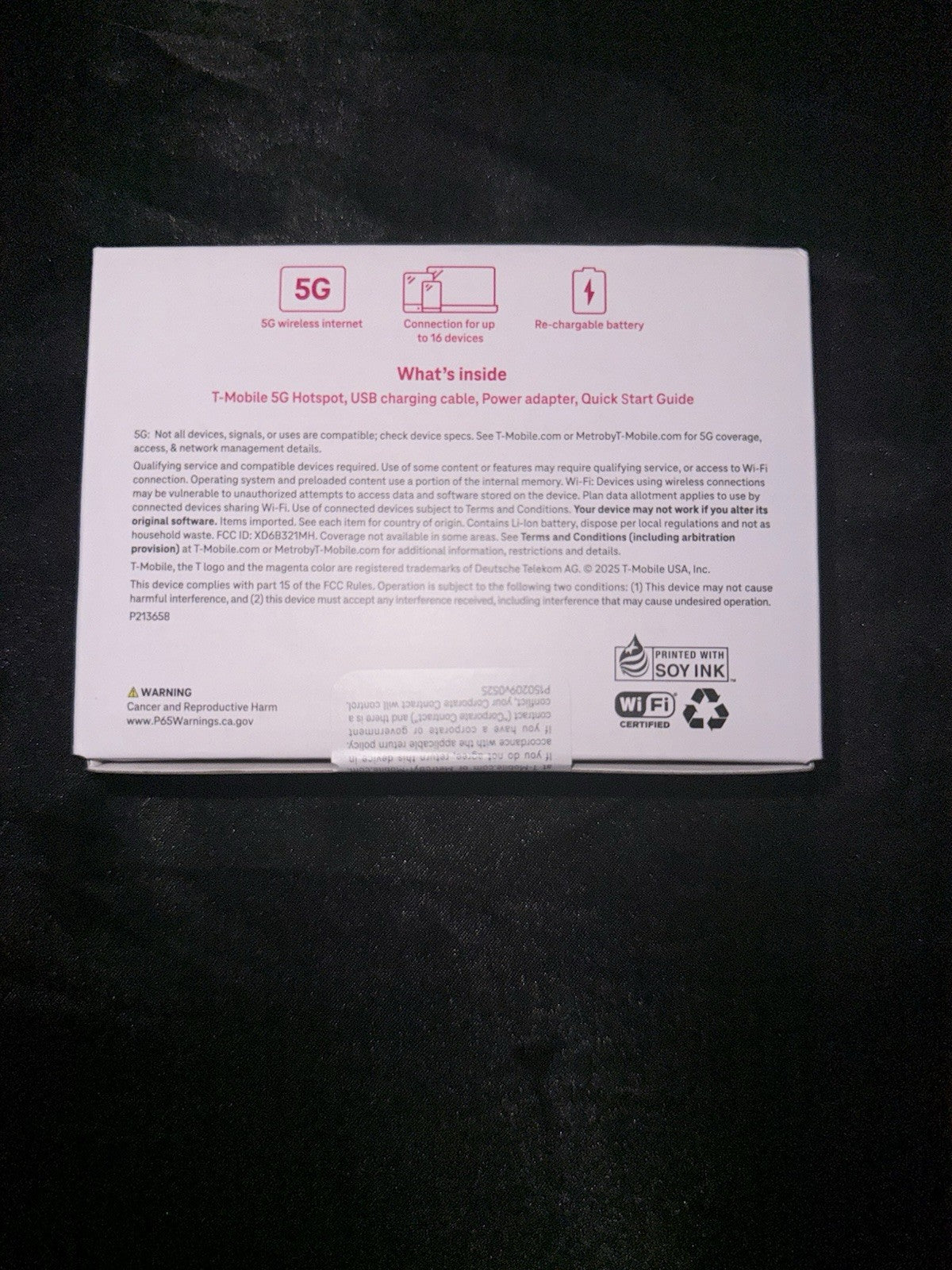 T-Mobile Hotspot 5G  WiFi 200 GB per year for 5 Years Prepaid NEW