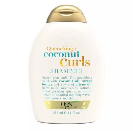 OGX Quenching + Coconut, Curl-Defining Shampoo with Citrus Oil & Honey, 13 oz