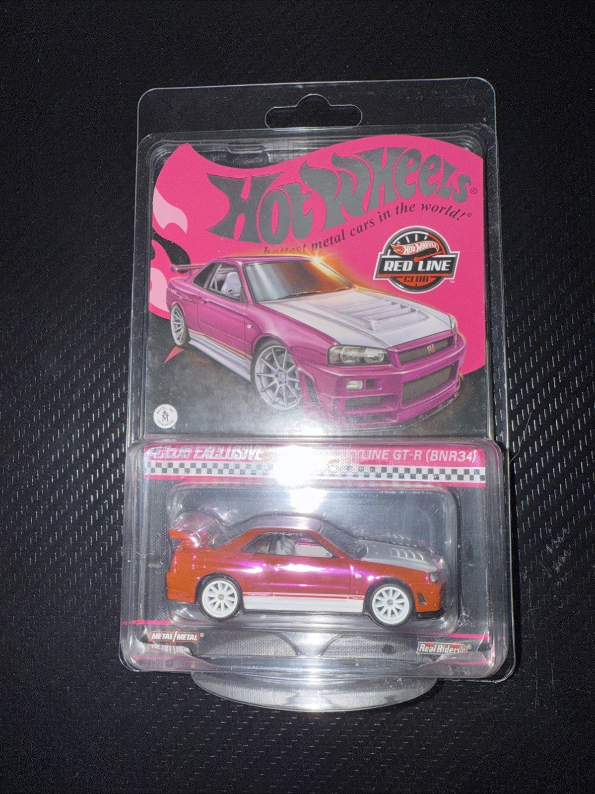 Hot Wheels Red Line Club Exclusive Pink Nissan Skyline GT-R (BNR34) RLC