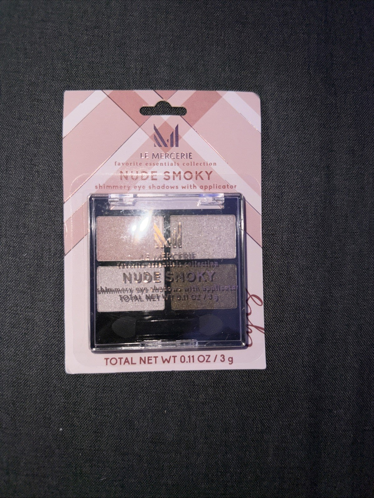 Le-Mercery Nude Smoky Shimery Eye Shadows with Aplicator. 3 g. 