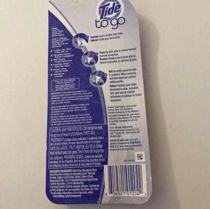 New  Tide To Go Instant Stain Remover Pen, 3 ct 30ml(Free Shipping)