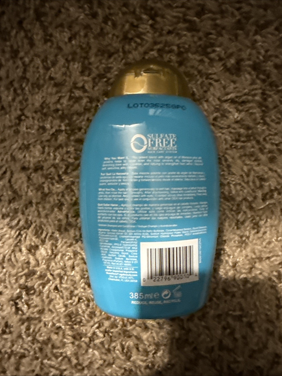 Ogx Shampoo Hydrate & Repair Argan Oil Extra Strength Formula Sulfate Free 13oz