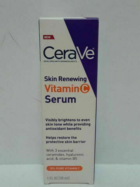 CeraVe Skin Renewing Vitamin C Serum with Hyaluronic Acid 1 FL OZ (30 ml)